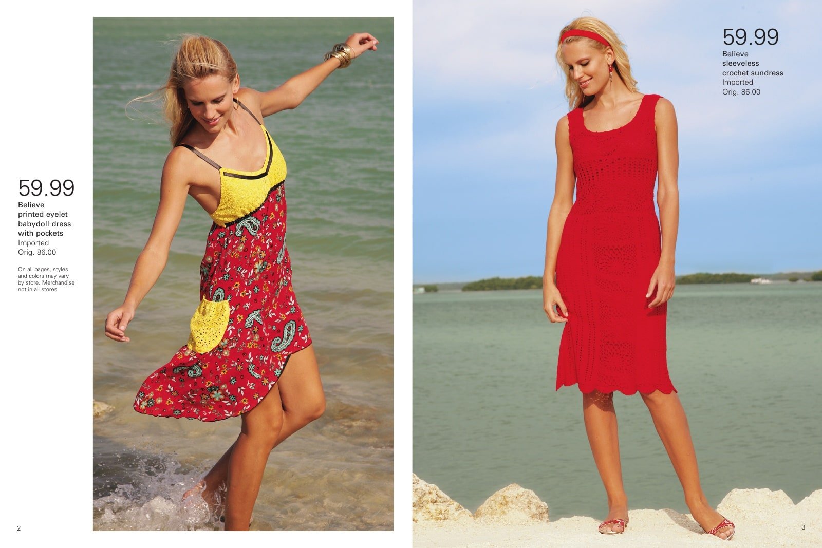 Interior pages from a Belk seasonal catalog in Todd Briggs’s portfolio